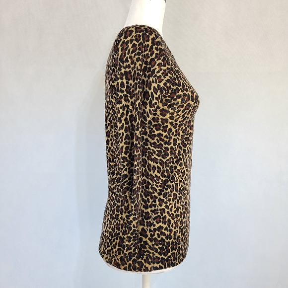 J Crew Tippi Sweater in leopard. Size S - Picture 6 of 9